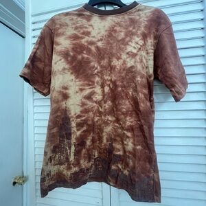BUZZ CUTS Cityscape Brown Tie-Dye Kids Tee